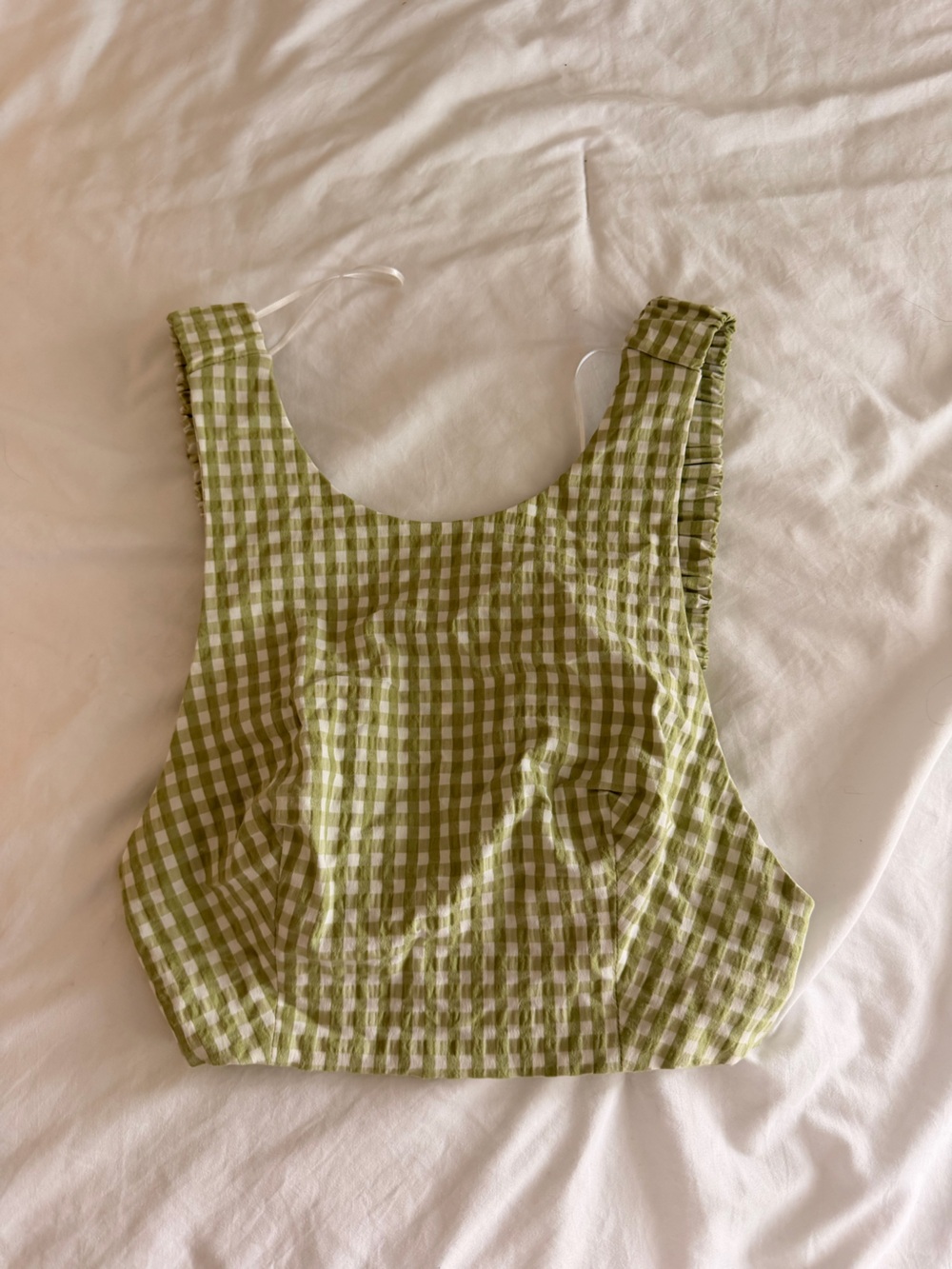 Zara Green Gingham Tank Top
